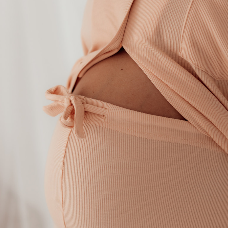 Schwangerschafts-Pyjama 3-teiliges Set