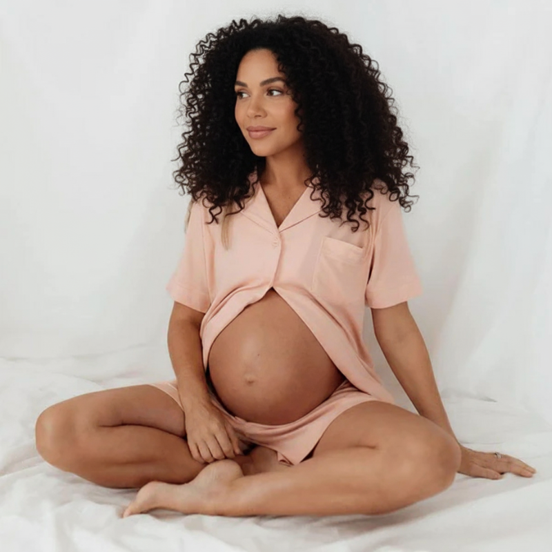 Schwangerschafts-Pyjama 3-teiliges Set