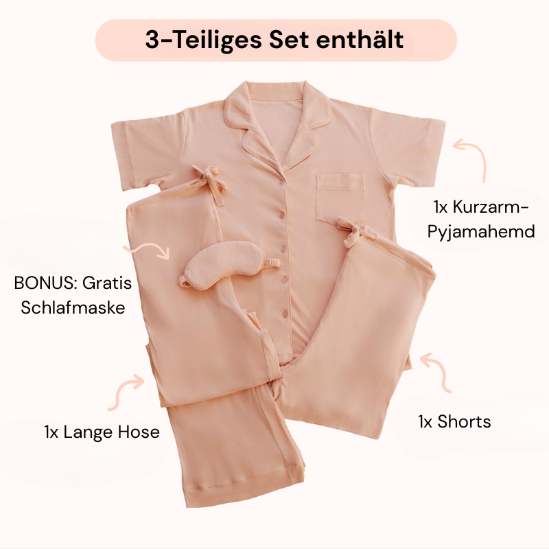 3-teiliges Umstands-Pyjama-Set