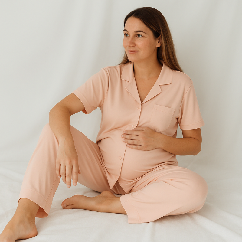 3-teiliges Umstands-Pyjama-Set