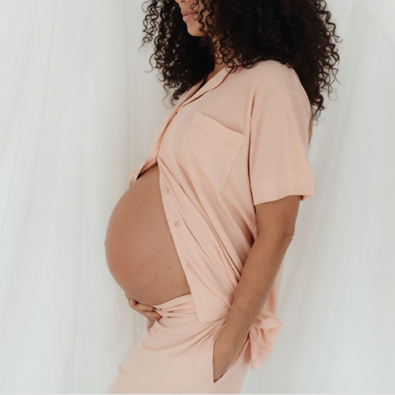 Schwangerschafts-Pyjama 3-teiliges Set