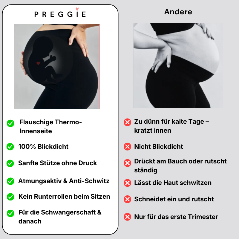 Gefütterte Thermo-Schwangerschaftsleggings
